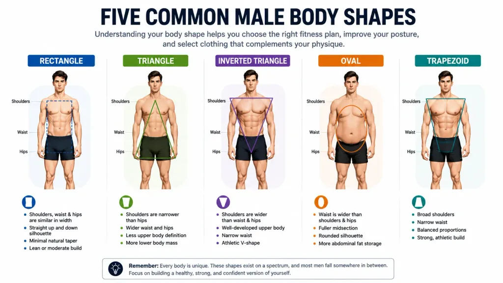 five male body shapes five male body shapes