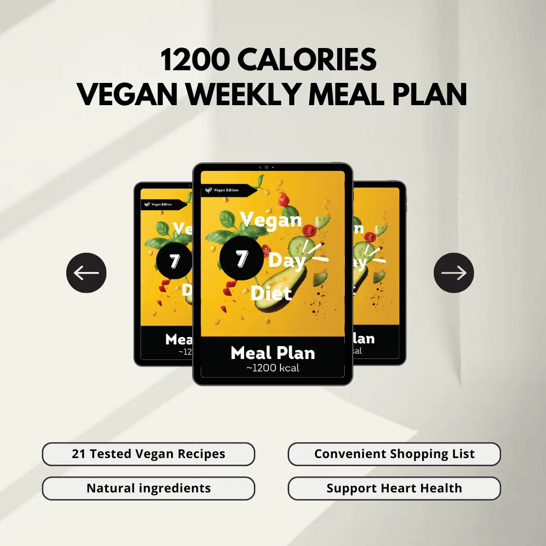 Vegan weekly meal plan