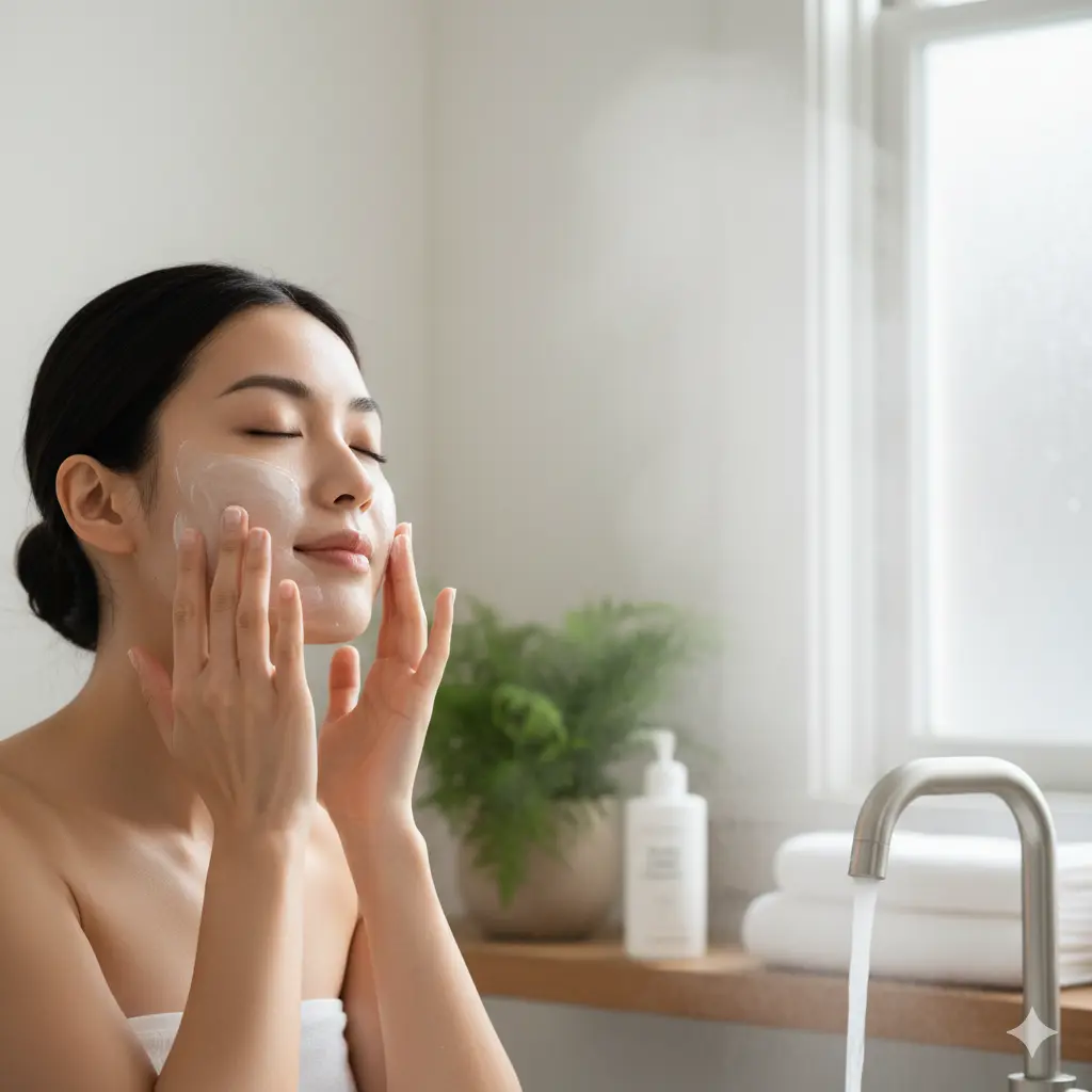 cleansing face winter skin care routine