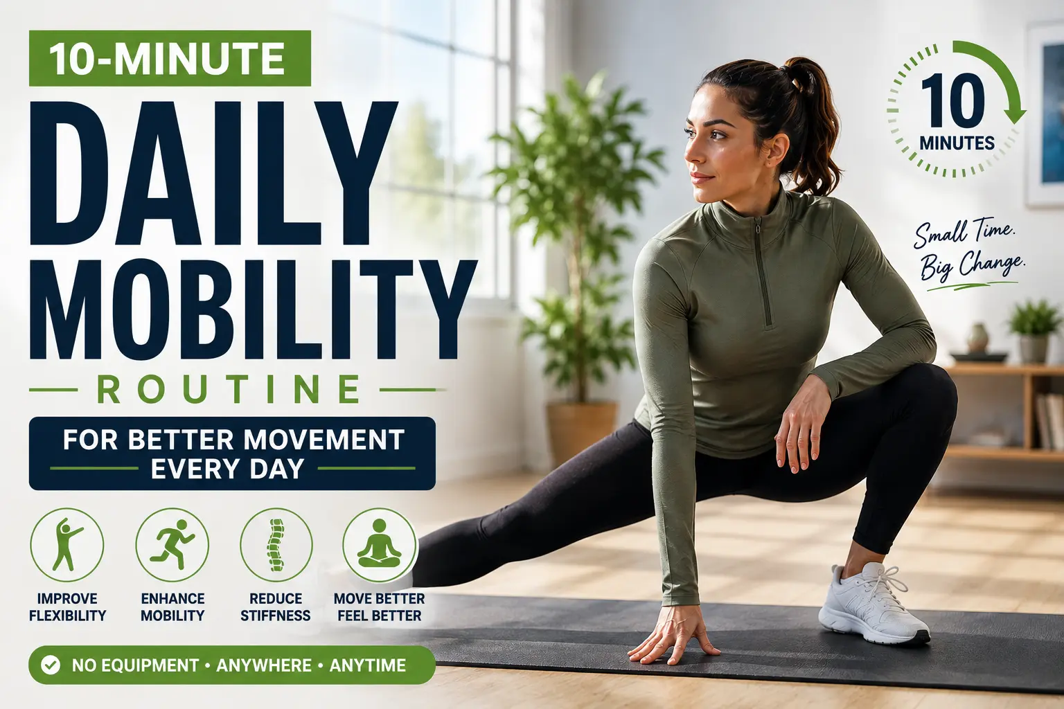 10-minute daily mobility routine for full-body movement and flexibility