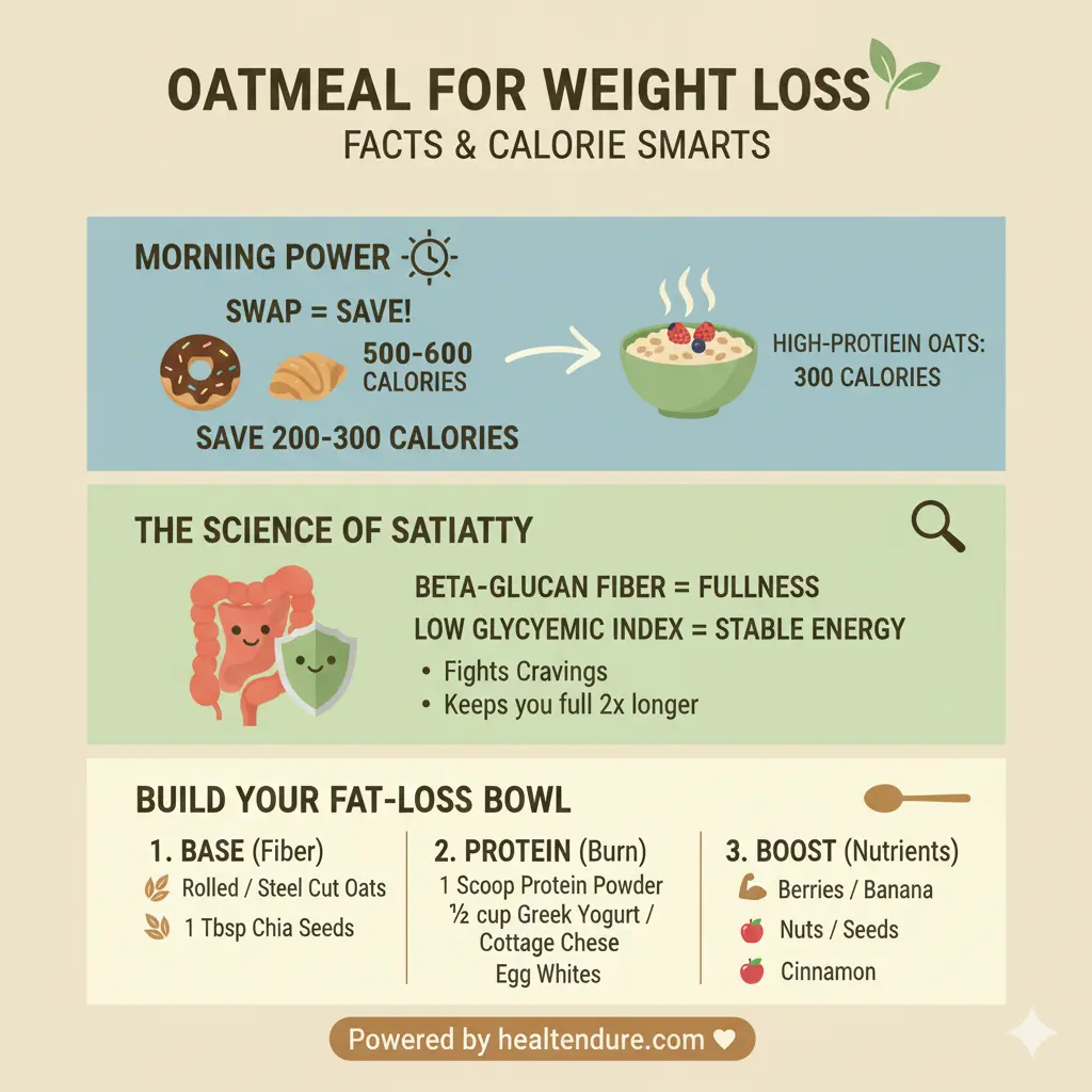 The proven Truth About Oatmeal: How to Eat Oatmeal for Weight Loss (The Best Time & 5 High-Protein Recipes) oatmeal for weight loss