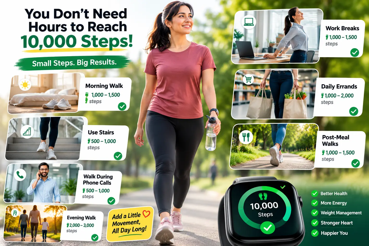 10000 Steps a Day: Miles, Calories, Benefits, Weight Loss, and How Long It Takes 10000 steps image