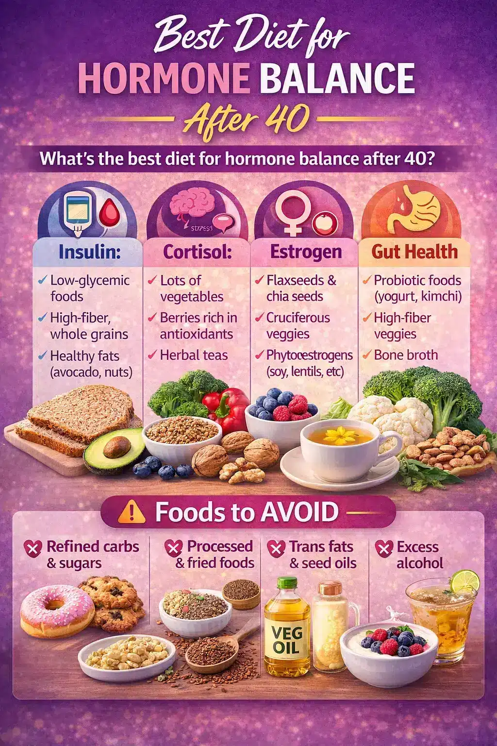 diet for hormones-inside post Best Diet for Hormone Balance After 40