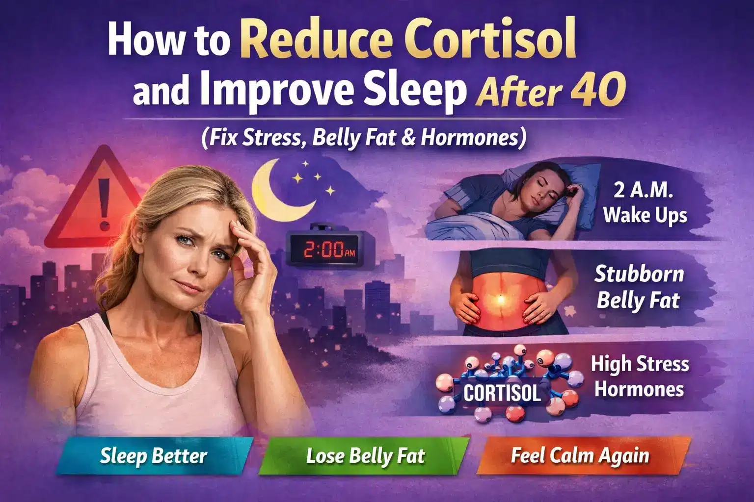how to reduce cortisol after 40